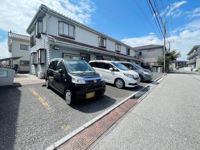 ウッディハイツの駐車場