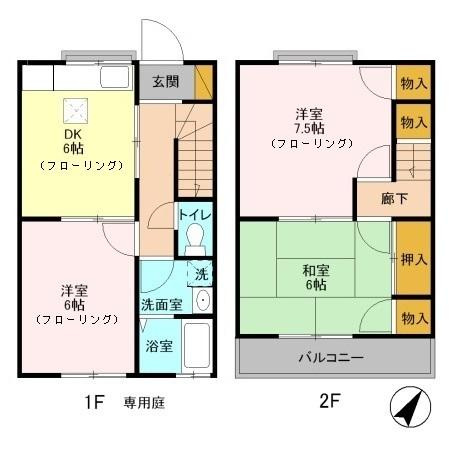 ウッディハイツの間取り