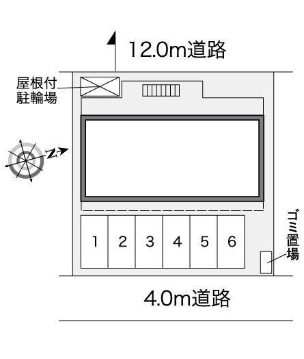 レオパレスＭＳハイツの区画図