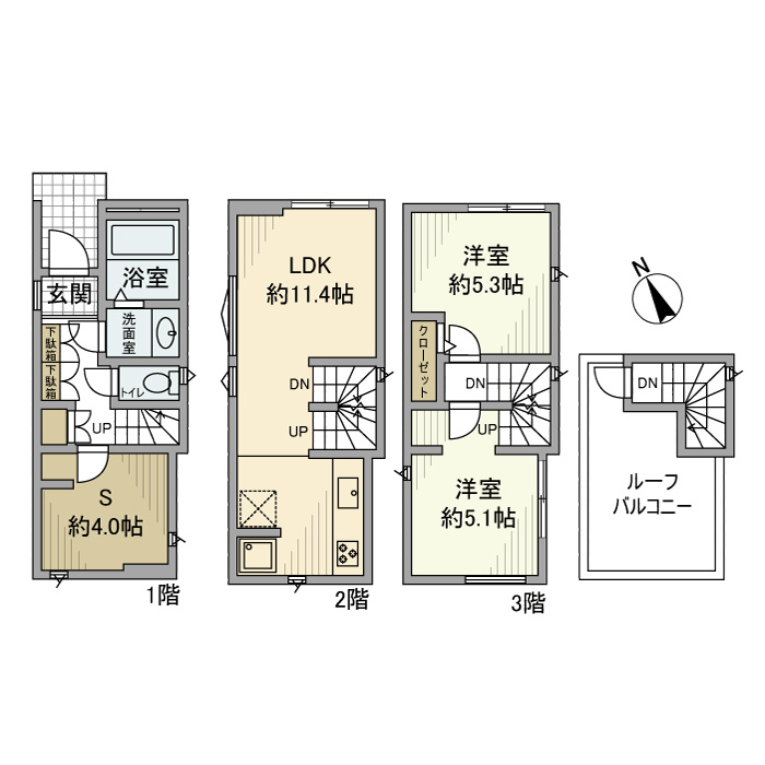 永代戸建の間取り