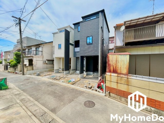 西区坂井戸町　1期の前面道路含む現地写真