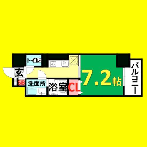 ベル・リトモ　名古屋市賃貸　仲介手数料無料の間取り