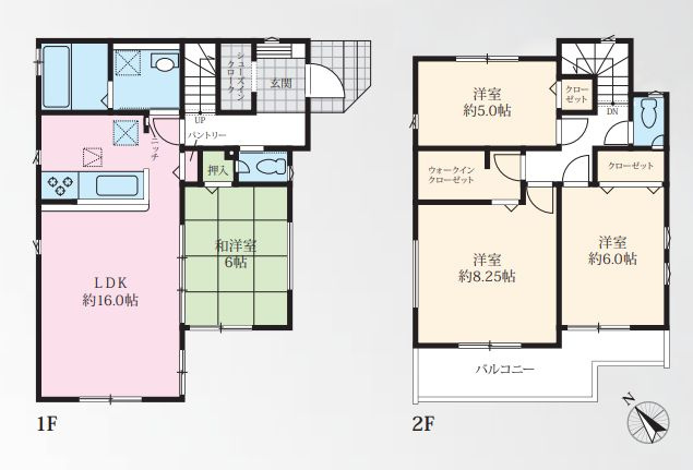平塚市諏訪町新築戸建て　7期1号棟の間取り|間取図「平塚市諏訪町新築戸建て　1号棟」