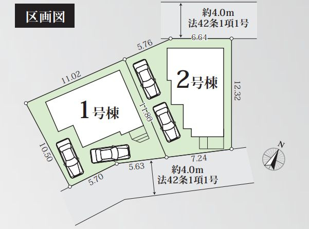平塚市諏訪町新築戸建て　7期1号棟の区画図|区画図「平塚市諏訪町新築戸建て」