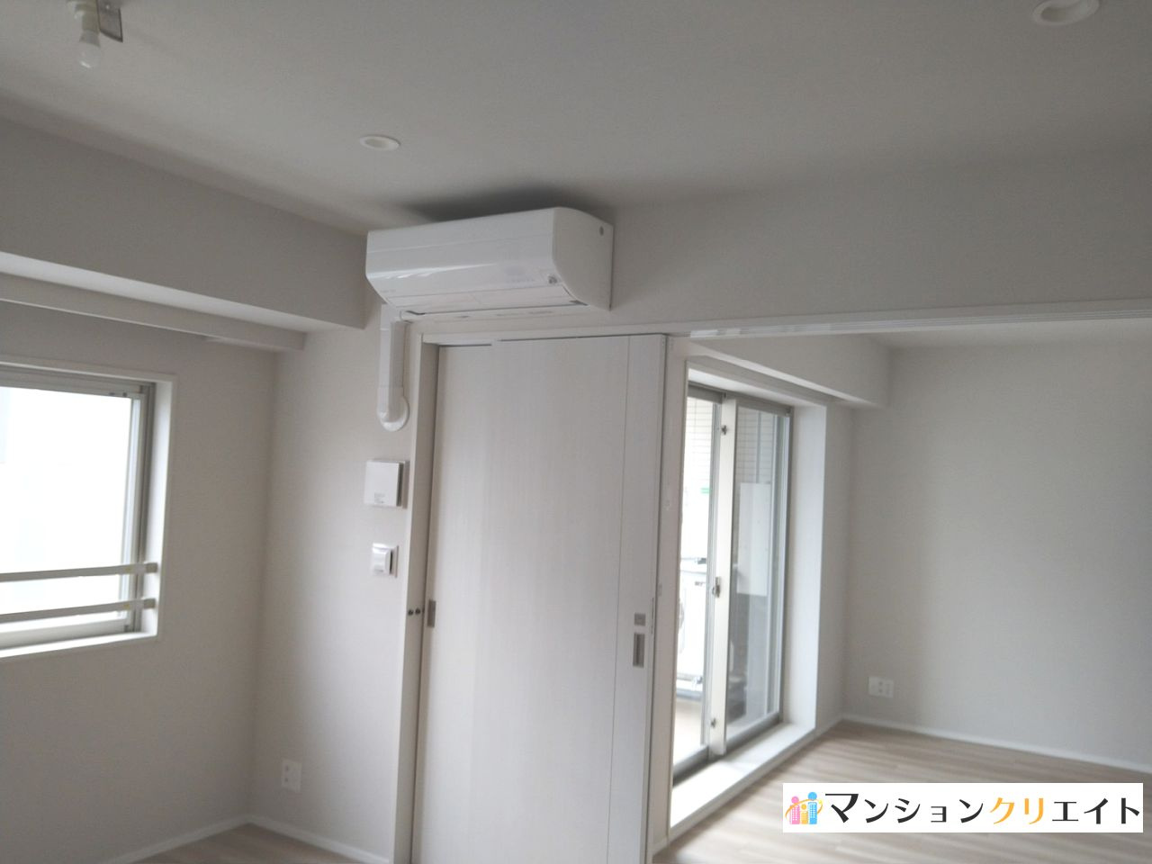 デュオヒルズ福井駅前の居間・リビング|LDK13.8帖と奥の洋室5.1帖