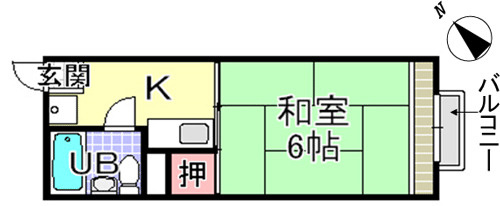 【間取り】 | 置田ハイツ