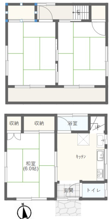 富士見市渡戸３丁目貸家の間取り