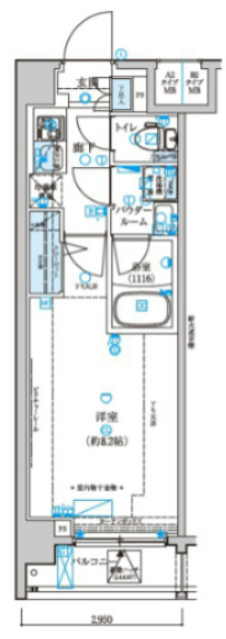 メインステージ森下駅前 の間取り