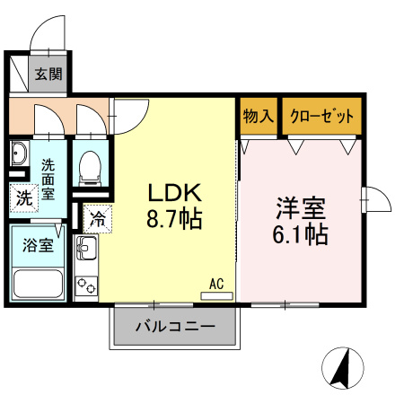 セジュール 横浜しらはたの間取り