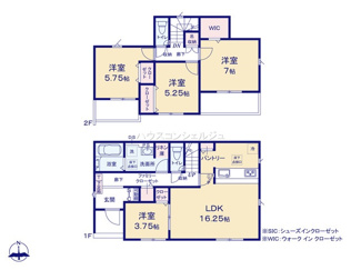【間取り】 | 名古屋市中川区一色新町２丁目205【仲介手数料無料】新築一戸建て　3号棟