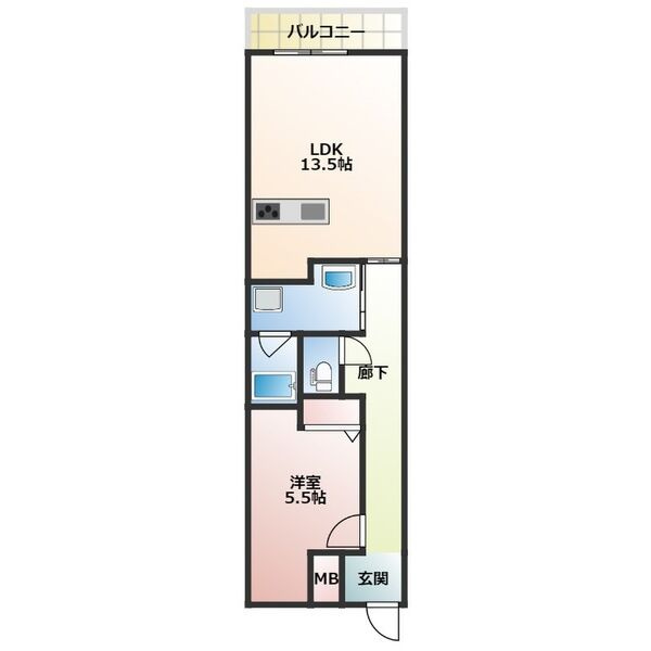 プルミエールK　岡崎市福岡町の間取り