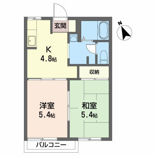 ディアス水山 Ｂの間取り