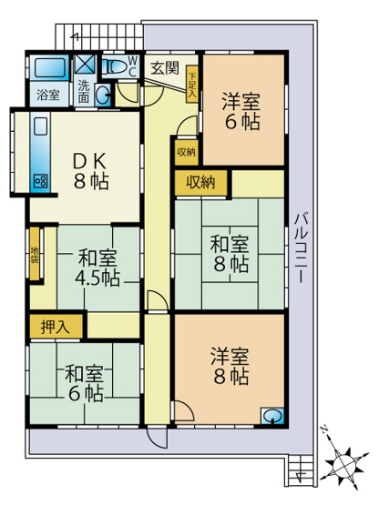 【間取り】 | 函南町畑毛 中古住宅 EH06205 | 函南町畑毛　間取図