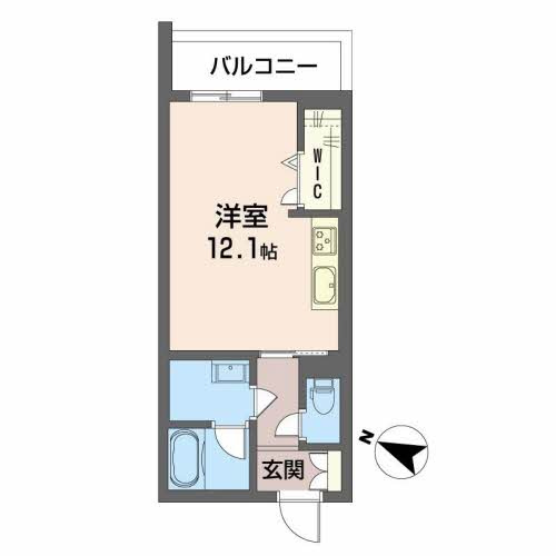 シャーメゾン　リバーサイド　Aの間取り
