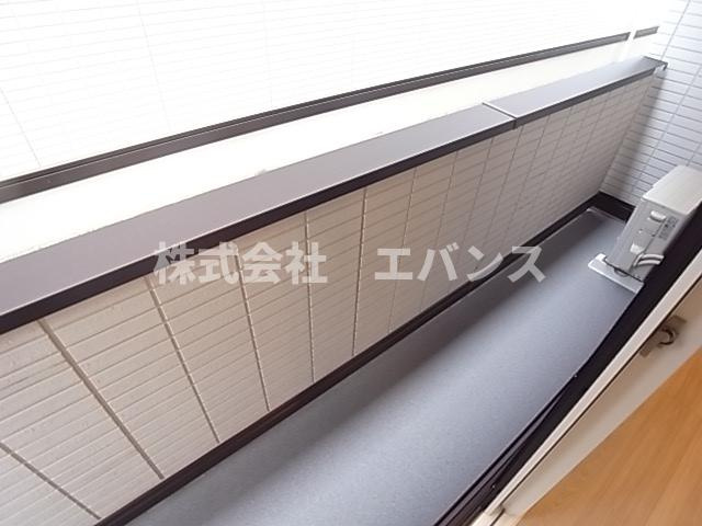 【バルコニー】 | D-ROOM神明町Ⅱ　B | 外からの目が気にならないバルコニーで洗濯物が干せます