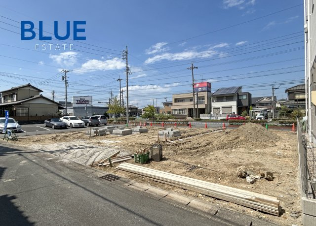 【蟹江町学戸Ⅲ 2号棟】南向き×4LDKの前面道路含む現地写真|現地（2026.08末）撮影　現況：造成中