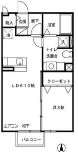 メゾンリシェスの間取り