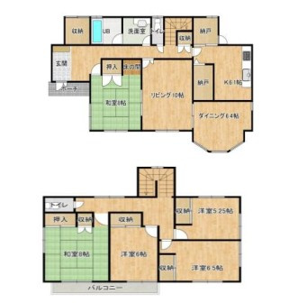 日高市横手1丁目　中古戸建の間取り