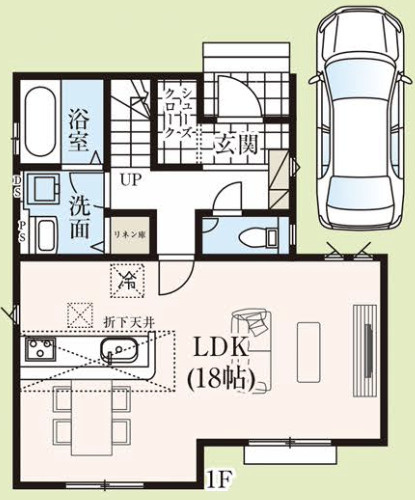 【仲介手数料無料】狭山市　堀兼　７期　全１棟　狭山市の不動産なら西武ハウジングの間取り