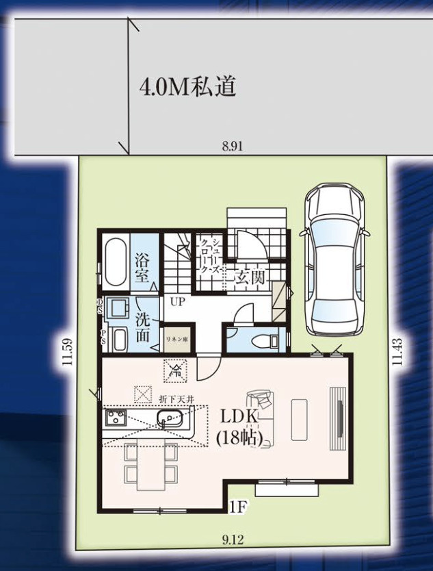 【仲介手数料無料】狭山市　堀兼　７期　全１棟　狭山市の不動産なら西武ハウジングの区画図
