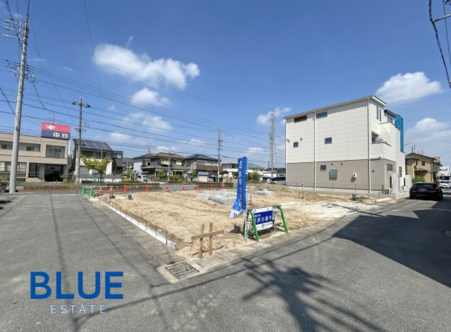 【蟹江町学戸Ⅲ 3号棟】大容量収納×長期優良住宅の前面道路含む現地写真|現地（2026.08末）撮影　現況：造成中