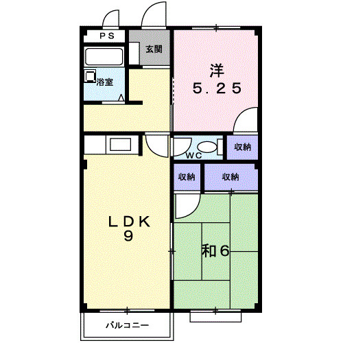 エルディム西町東の間取り