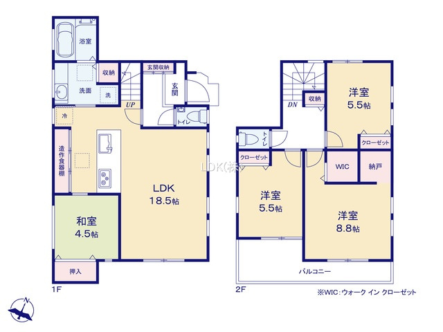 【区画図】 | 新築戸建／ふじみ野市福岡中央２丁目（全1棟）