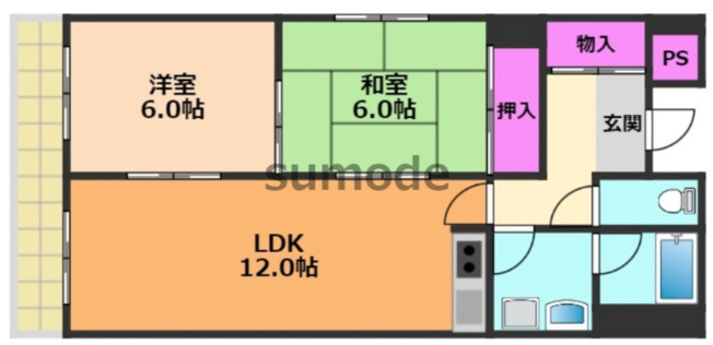 【間取り】 | メロディーハイツ長野東