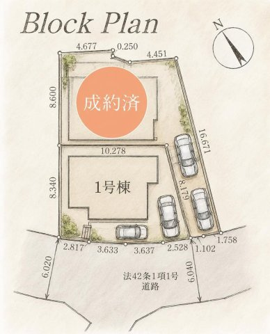 【区画図】 | 田園都市線「江田」新築戸建 | 区画図です