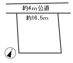６７０６４　岐阜市三田洞東二丁目土地の区画図