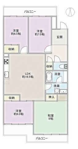 三旺マンション第7名東の間取り
