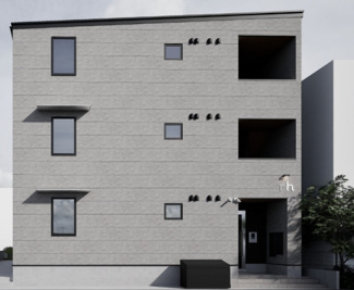 【外観パース】 | ｒｏｂｏｔ　ｈｏｍｅ　西台 | 外観パースです。