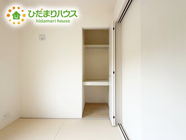 いわき市常磐上湯長谷町第2　新築戸建の収納|"和室の収納は横開きクローゼット！
しまった物の出し入れも楽々です(^^)"