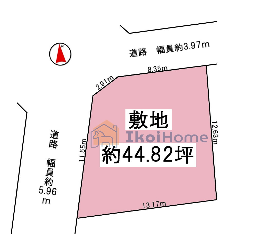神戸市西区北山台2丁目　土地の土地図|●年中無休：当日予約可●敷地約45坪の角地！近隣にはスーパーなど買い物施設も充実しています！
