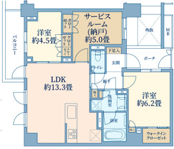 ピアース若林レジデンスの間取り