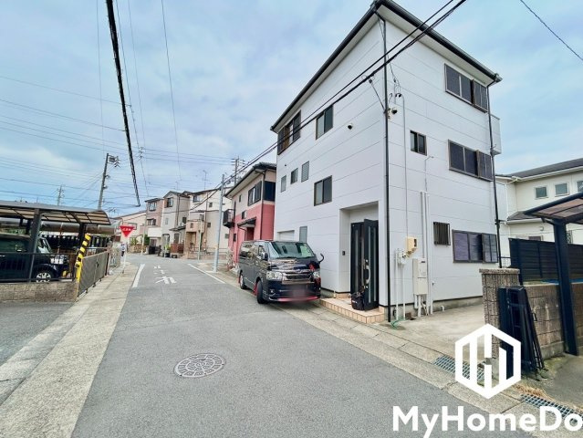 西区大野木4丁目の前面道路含む現地写真