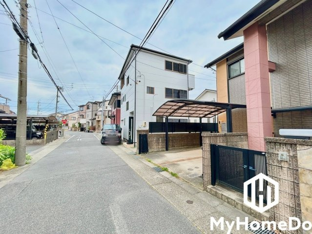 西区大野木4丁目の前面道路含む現地写真
