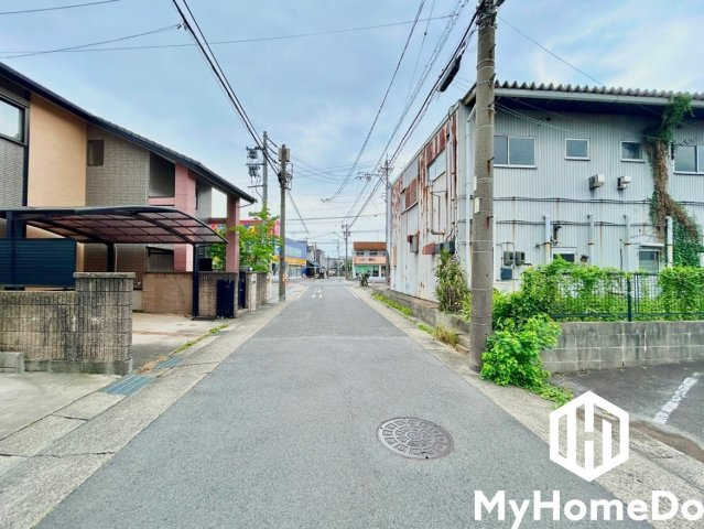 西区大野木4丁目の前面道路含む現地写真