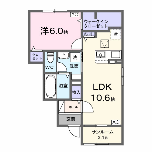 パーシモンⅢの間取り