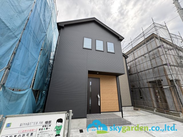 藤沢市本藤沢２丁目　新築戸建　全３棟１号棟の外観|外観です