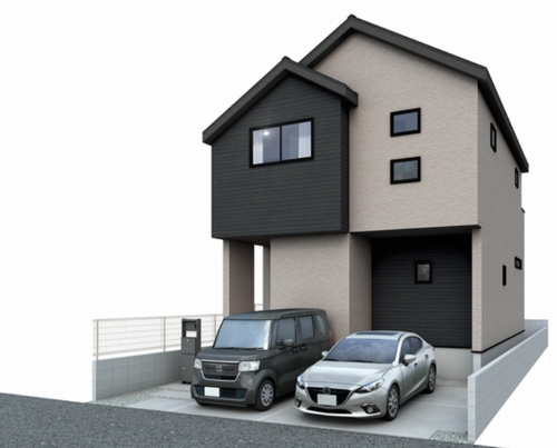 【外観パース】 | 【仲介手数料０円】相模原市中央区光が丘3丁目01期　新築一戸建て | 【仲介手数料０円】相模原市中央区光が丘3丁目01期　新築一戸建て