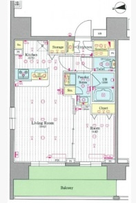 SKYCOURT D－iberte ASAKUSAの間取り