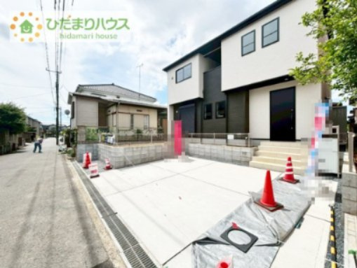 【駐車場】 | 牛久市神谷1丁目01期　新築戸建 | カースペースは2台分確保!(^^)!