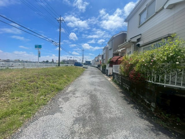 敷地面積35坪　売地　春日部市八丁目の前面道路含む現地写真|日当たり良好です♪
現地（2026年5月）撮影