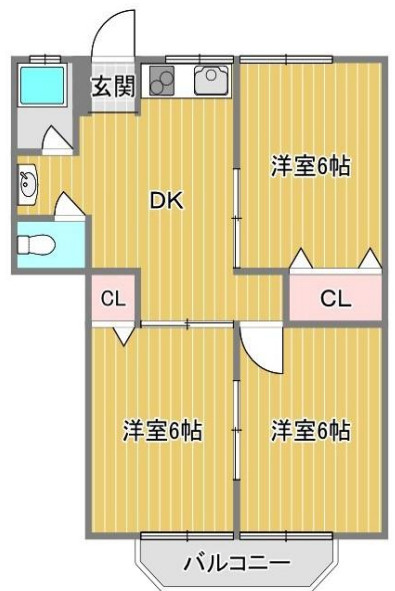 ベルク園田の間取り