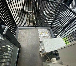 ベルシード新大橋のバルコニー