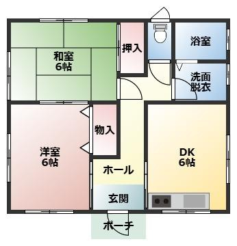 北諸県郡三股町大字蓼池の中古一戸建の間取り