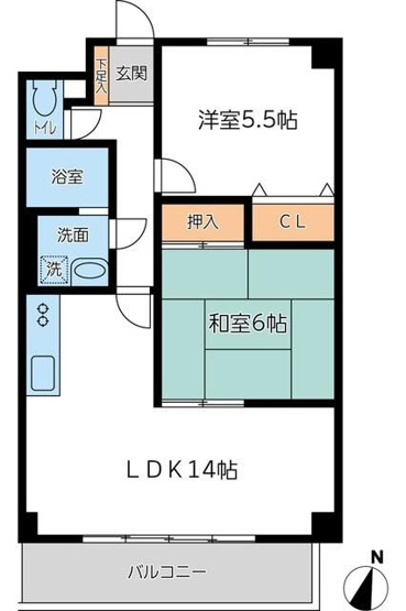 【間取り】 | ドミール相模大野(ドミールサガミオオノ)