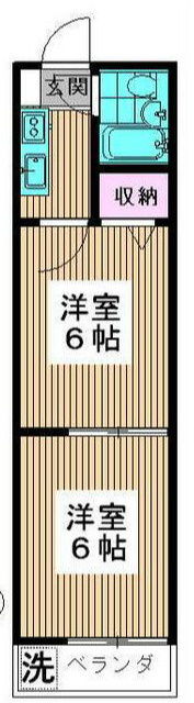 杉並区高円寺北３丁目のアパートの間取り