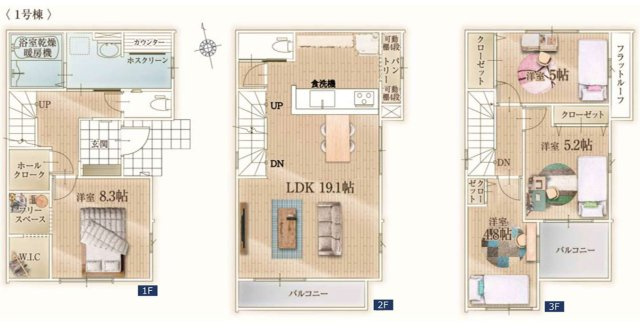 新築/朝霞市溝沼５丁目の間取り|4LDK